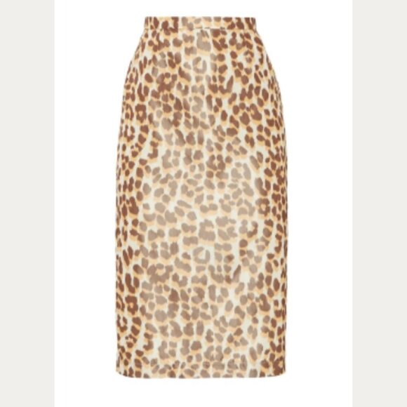 Rochas leopard fitted Midi pencil skirt 17152 - Picture 2 of 14
